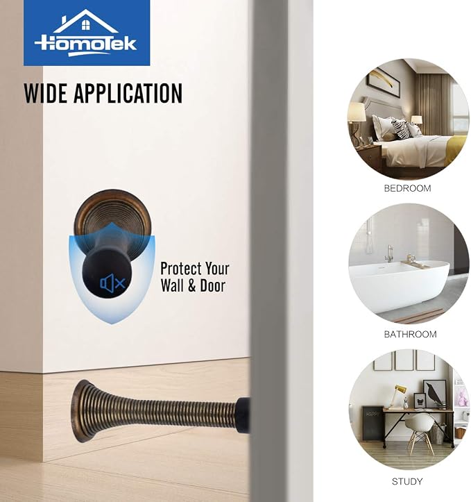 HOMOTEK 12 Pack Spring Door Stopper - Image 6