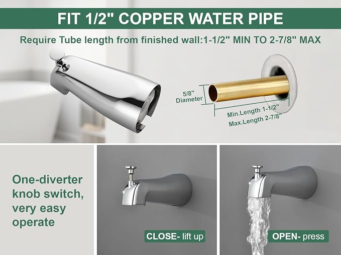 Chrome Polished Shower Faucet Set - Image 6