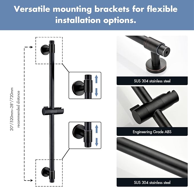 Adjustable Shower Slide Bar - Image 3