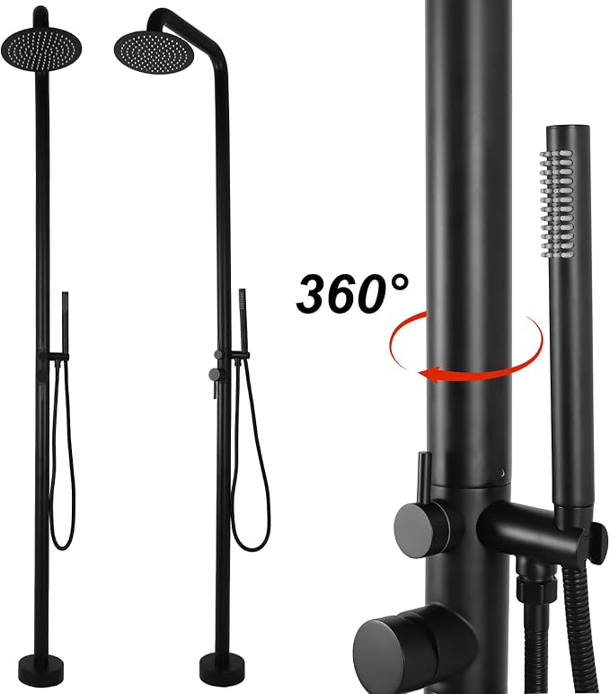 2-Function Height Adjustable Outside Showers - Image 2