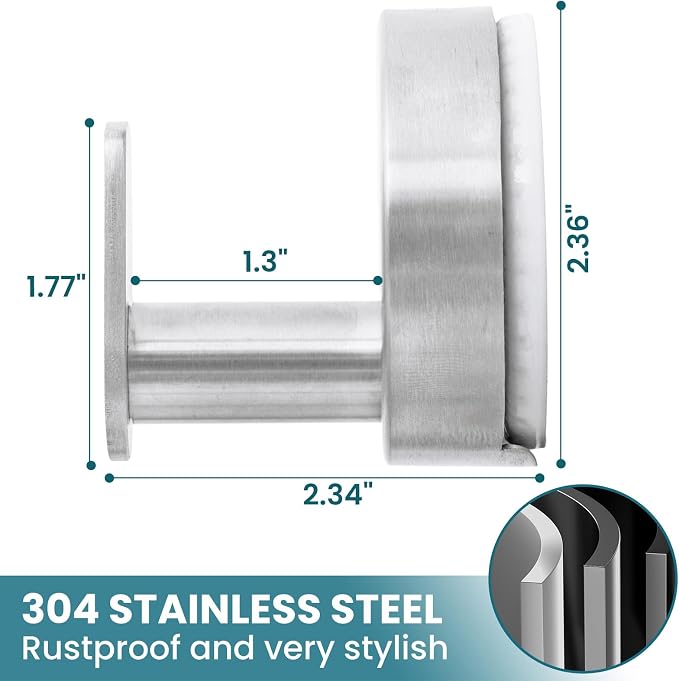 TAILI Stylish 304 Stainless Steel Bathroom Suction Hooks - Image 5