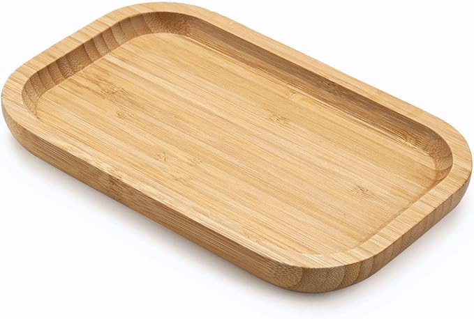 Bamboo Vanity Tray, Bathroom Counter Tray, Toilet Tank Tray, Bathroom Tray by XIMISISE