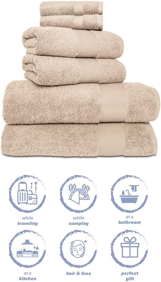 Hencely 6-Piece Bath Towel Set - Image 6