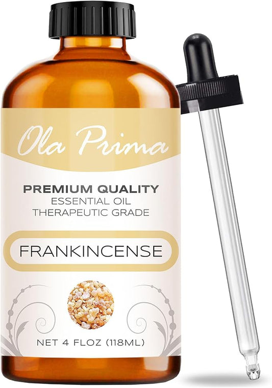 Ola Prima Frankincense Essential Oil 4oz – Frankincense Therapeutic Essential by OlaPrima