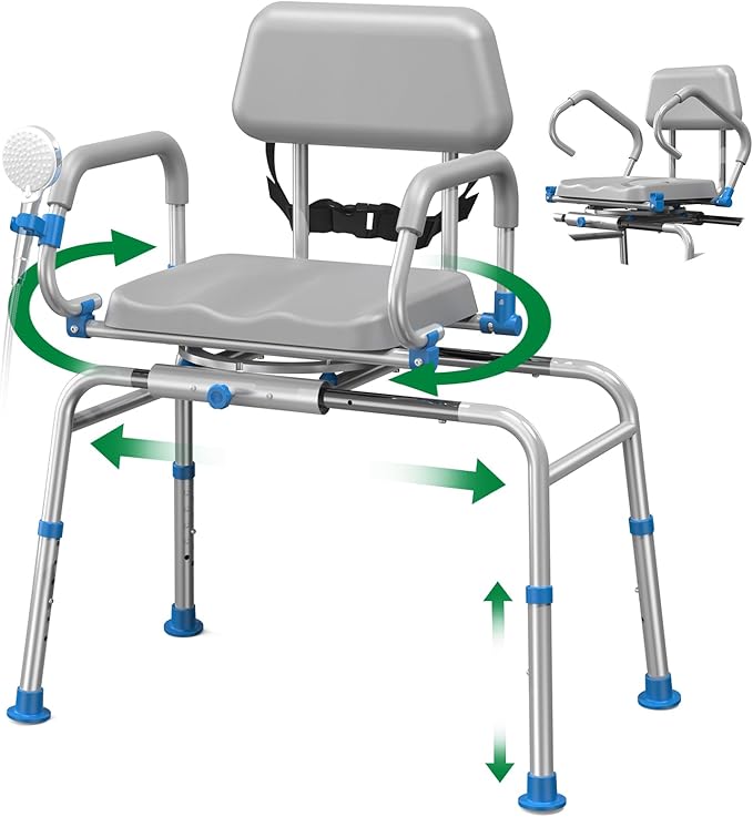 FSA/HSA Eligible Sliding Shower Chair Tub Transfer Bench by Loyoda