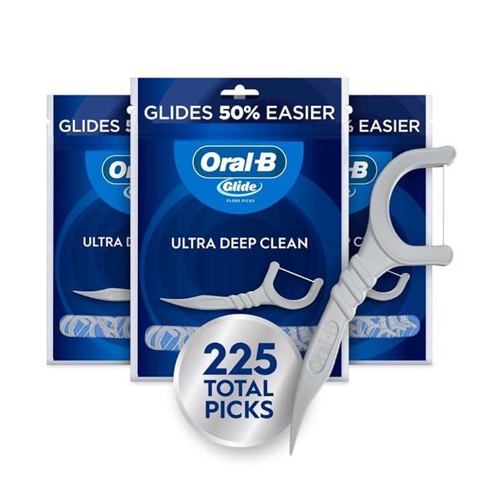 Oral-B Glide Ultra Deep Clean Floss Picks, Removes Food and Plaque, Cool Mint by Oral-B