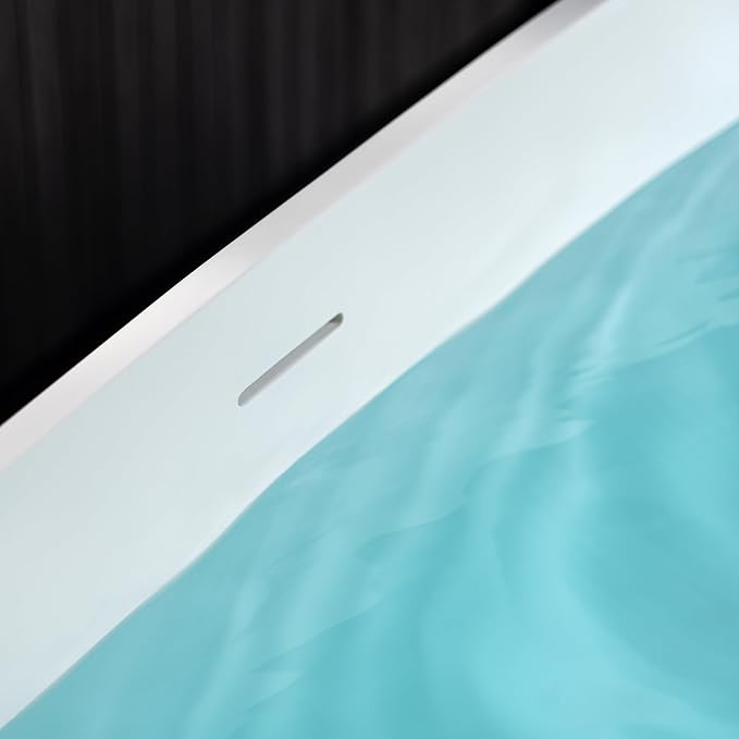 WOODBRIDGE 63" L x 28.35" W Stone Resin Luxury Contemporary Solid Surface - Image 14
