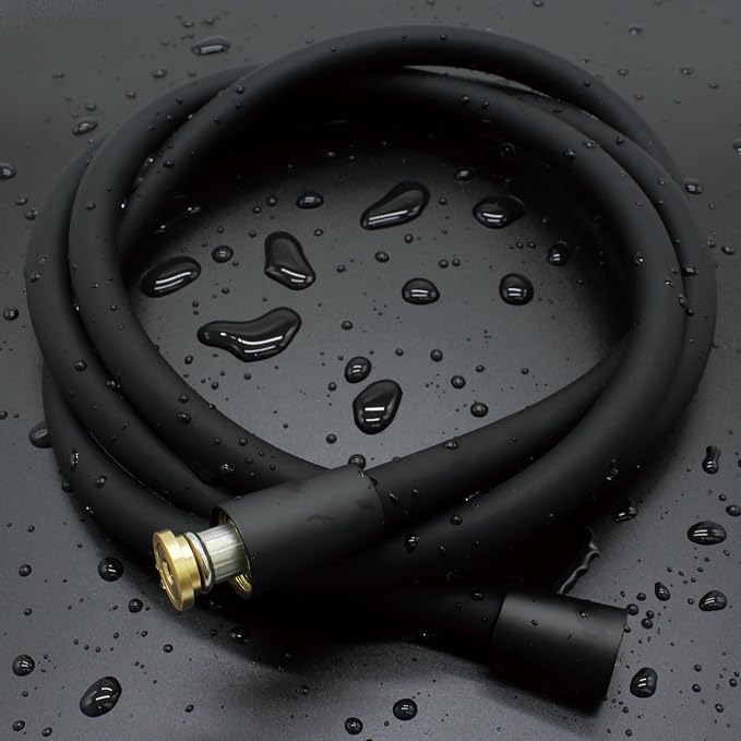Shower hose, Ultra-Soft Silicone Shower Hose 59 Inches, Long Handheld Anti-Kink by BriskSpring