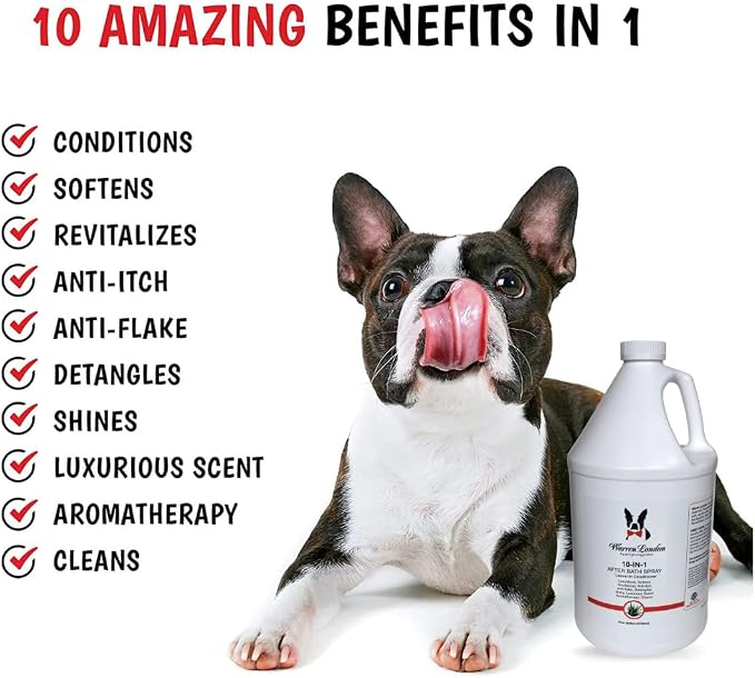 Warren London 10-in-1 After Bath Dog Spray | Dog Leave in Conditioner and - Image 2