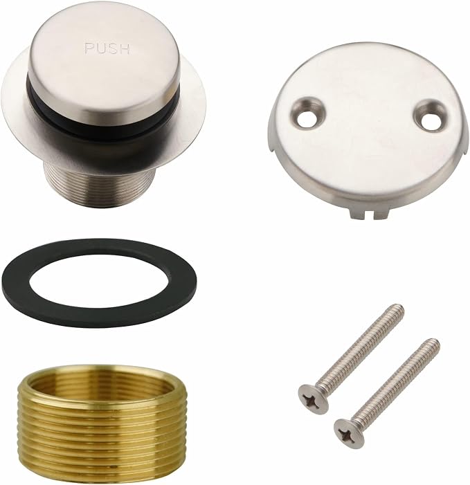 Bathtub Drain Tip Toe Tub Conversion Kit, Replacement Bath Trim by WELSANGREENHOME