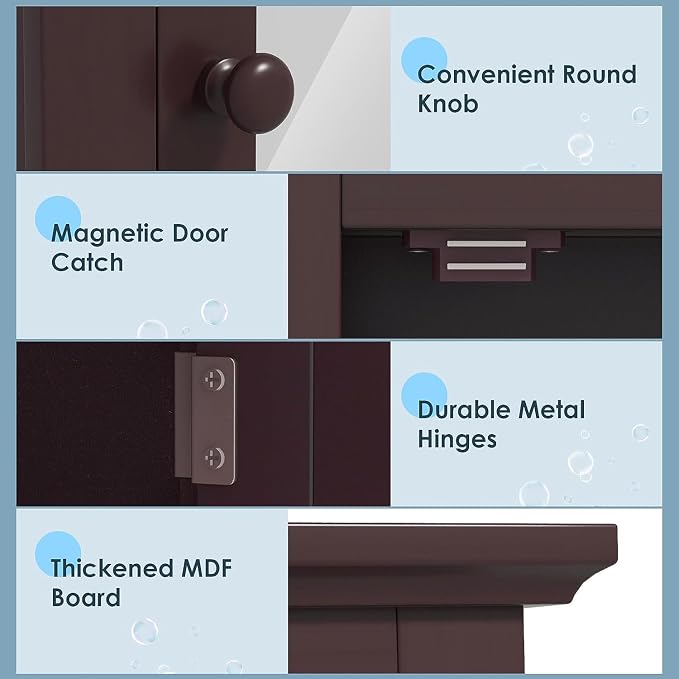 Safeplus Brown Medicine Cabinet - Image 5