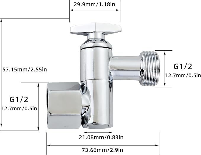 Adjustable Shower Head Extension Arm, 360° Swivel Elbow Adapter, Stainless - Image 4