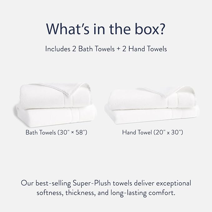Brooklinen Super-Plush Bath Towel and Hand Towel Set - Image 2