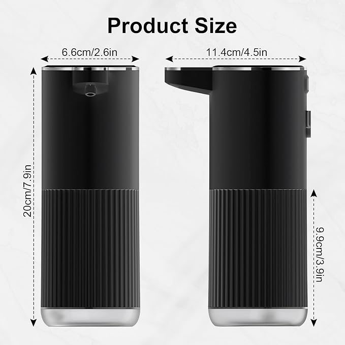 GuDoQi Automatic Touchless Liquid Soap Dispenser, 4-Level Adjustable Foam - Image 2