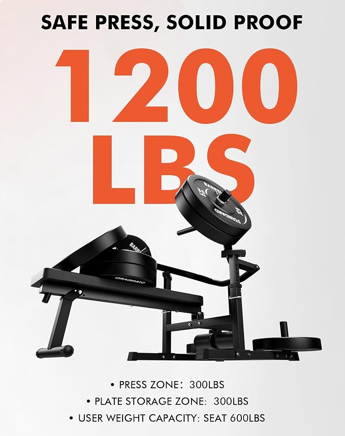 GMWD Chest Press Machine, 1050LBS Bench Press Machine - Image 5