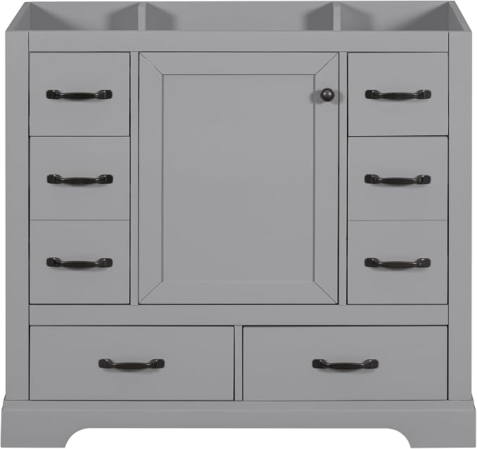 Favfurish 36" Bathroom Vanity Without Top Sink, 6-Drawer Freestanding Cabinet - Image 3