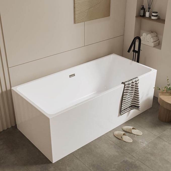 67" Acrylic Free Standing Bathtub - Image 4
