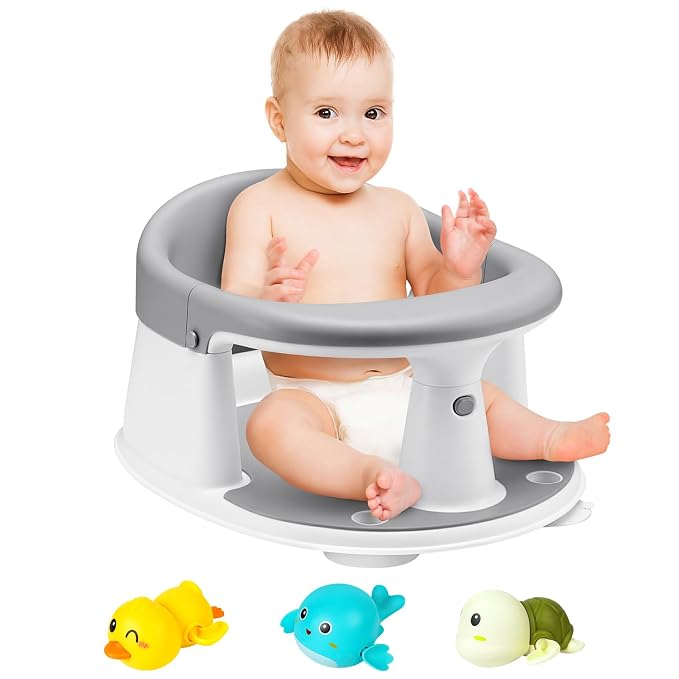 Baby Bath Seat, Infant/Toddler Sit Up Bathtub Seat by JOY+ANAN