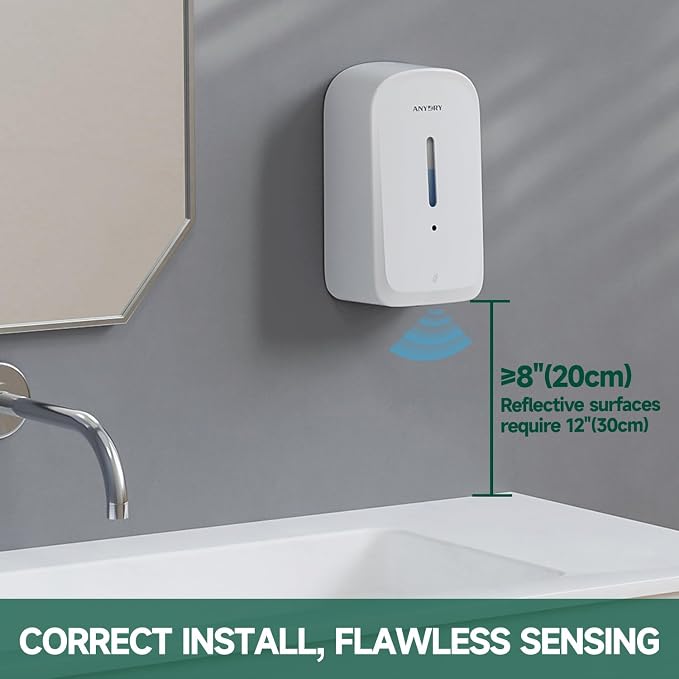 Commercial Automatic Soap Dispenser Large 34oz/1000ml Capacity Wall-Mounted - Image 2