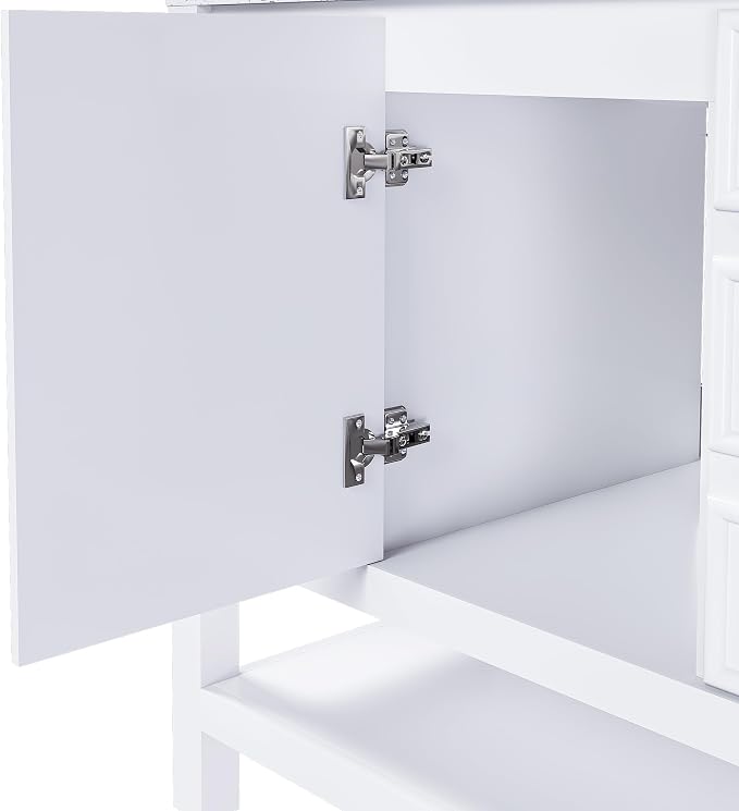 Favfurish 36" Bathroom Vanity Without Top Sink, Modern White Vanity Only - Image 11