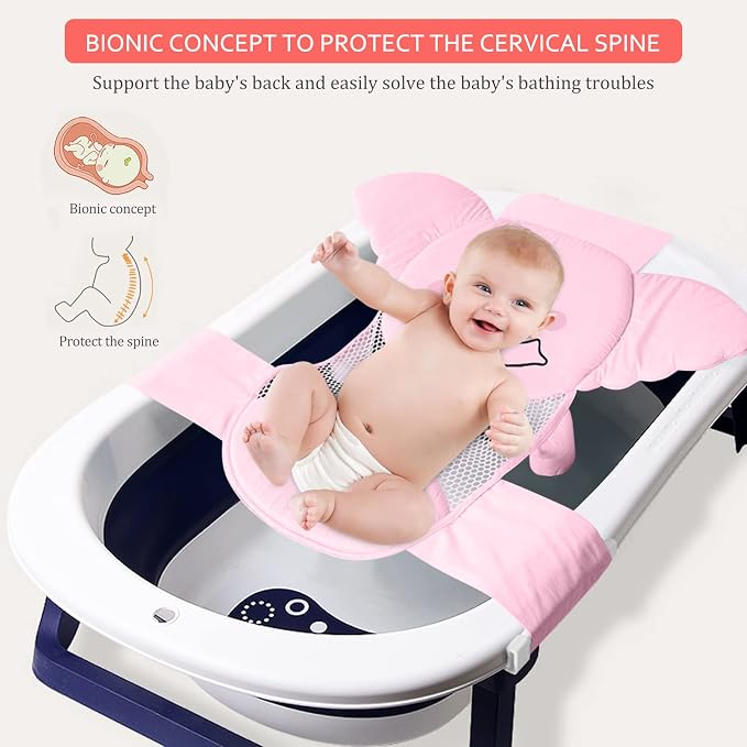 AIR&TREE Baby Bath Seat Support Net, Quick Drying, Adjustable, Comfortable - Image 7