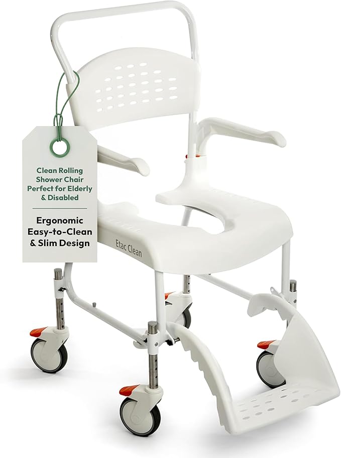Etac Clean Rolling Shower Chair by Etac
