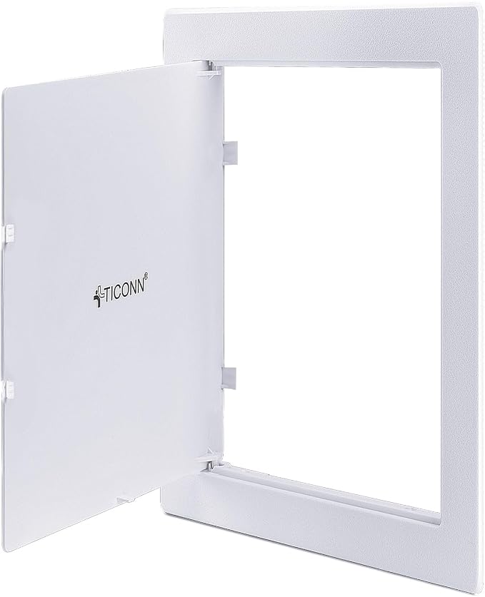 TICONN Access Panel for Drywall, 6 x 9 Inch ABS Plastic Wall Hole Cover Access by TICONN
