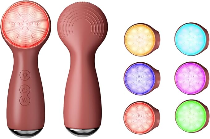 Colorful LED Silicone Face Wash Brush by YiDong