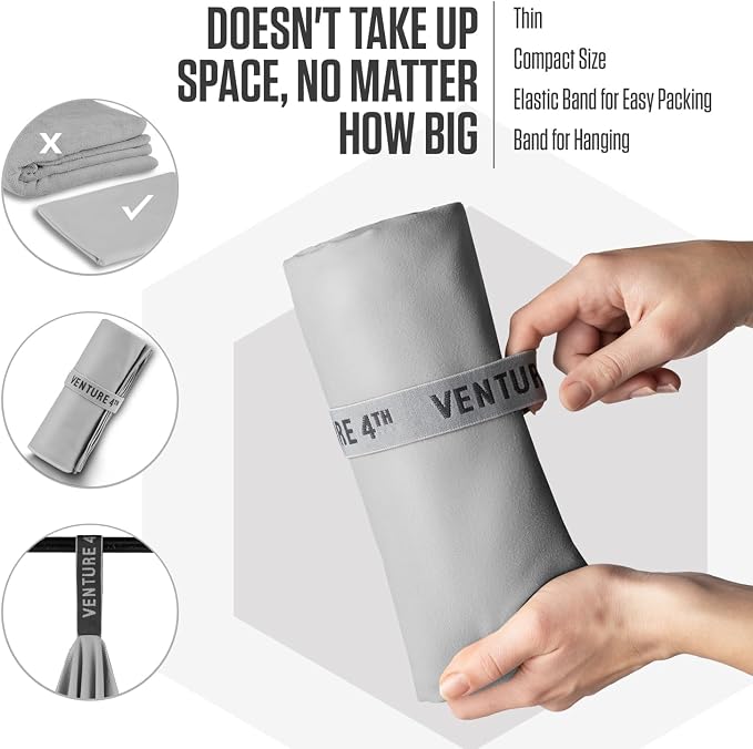 VENTURE 4TH Quick Dry Towel. Microfiber Travel Towel Ideal - Image 7