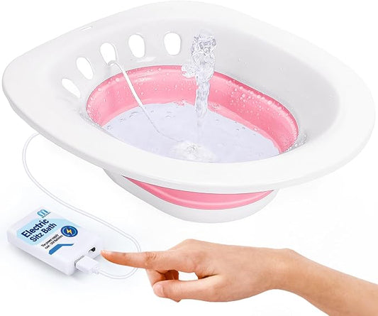Electric Sitz Bath for Toilet Seat, for Hemorrhoids and Postpartum Care by MSIORI