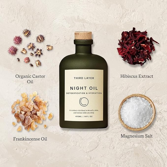 Night Oil – 100% Organic Cold-Pressed, Hexane-Free, Extra Virgin Castor Oil - Image 3
