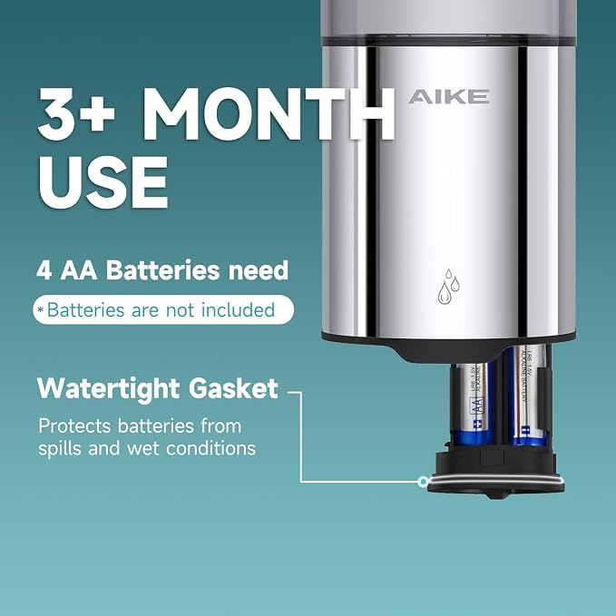 AIKE Automatic Wall Mount Liquid Soap Dispenser - Image 3