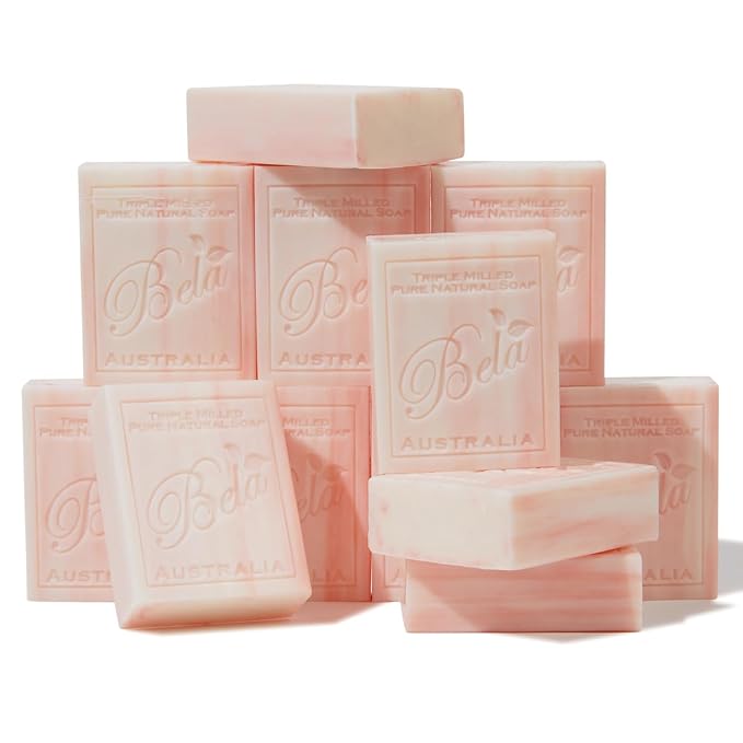 BELA Romantic Gardenia Soap 3.3 OZ Pack of 12, Long Lasting French Triple by BELAPURENATURALSOAPSANDODORELIMINATINGHOMEFRAGRANCES
