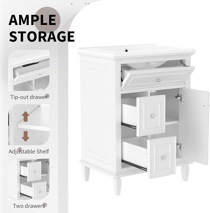 Linique 24" Bathroom Vanity - Image 4