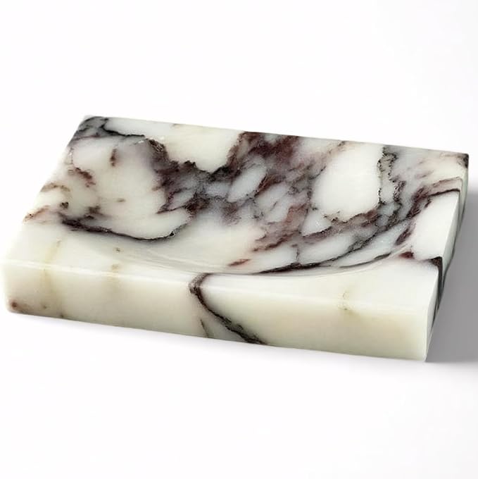 Marble Soap Dish for Shower by EXCHUES