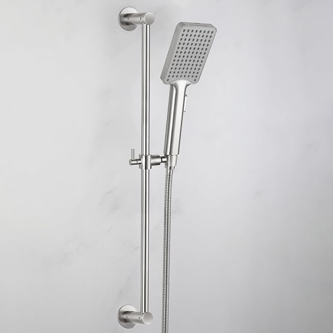 Shower Slide Bar Adjustable Handheld Shower Head Holder Wall Mount - Image 8