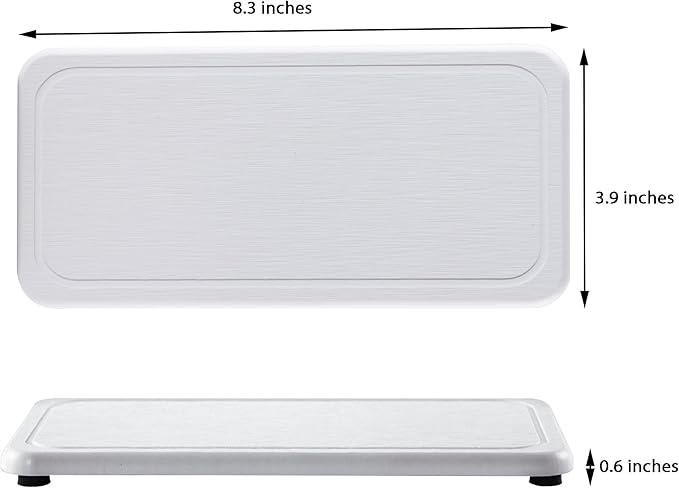 2 Pcs Water Absorbing Stone Trays, Kitchen/Bathroom Sink Soap Dish, Diatomite - Image 3