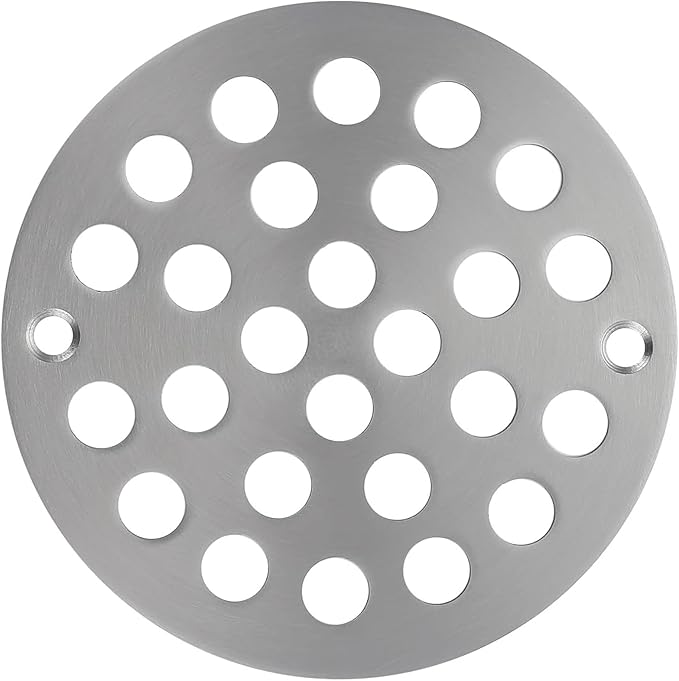 4 Inch Shower Drain Cover, Round Screw-in Floor Drain Cover, Easy-to-Install by Rixid