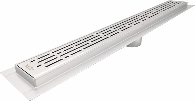 SereneDrains 304 Stainless Steel Brushed Nickel Linear Shower Drain Kit Broken by SereneDrains