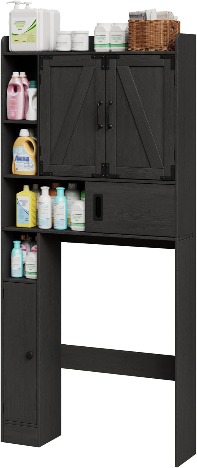 ChooChoo Over The Toilet Storage Cabinet, Farmhouse Bathroom Shelf Over Toilet - Image 8