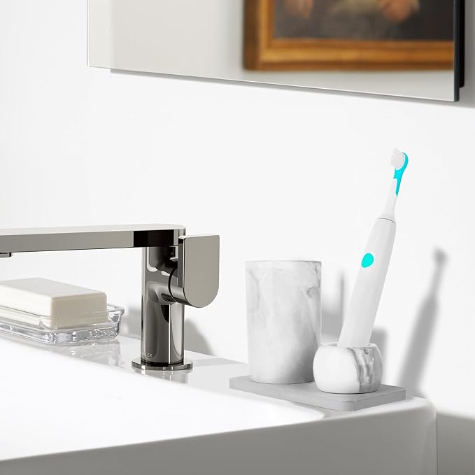 Ceramic Toothbrush Holder & Toothbrush Cup - Image 5
