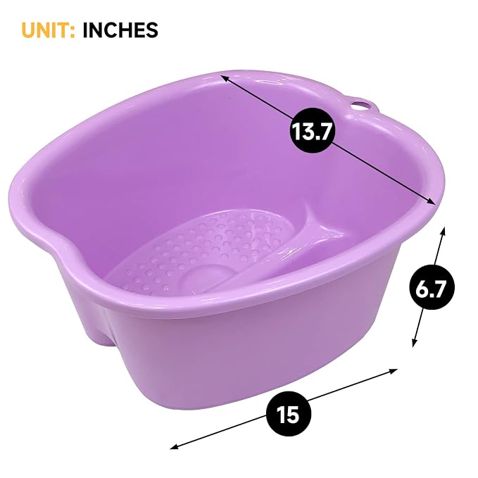 Foot Soaking Bath Basin, Large Size Feet Massager Tub, At Home Spa Pedicure - Image 7
