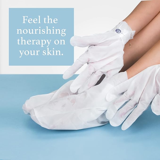 Epielle Relaxing and Nourishing Socks and Gloves 12 Pairs, Moisturizing Cream & - Image 4