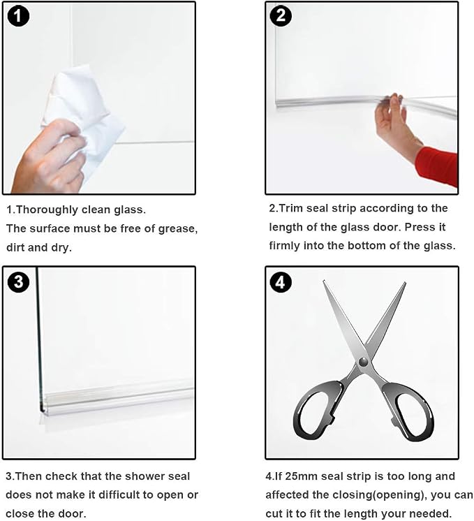 Frameless Shower Door Bottom Seal - Image 7