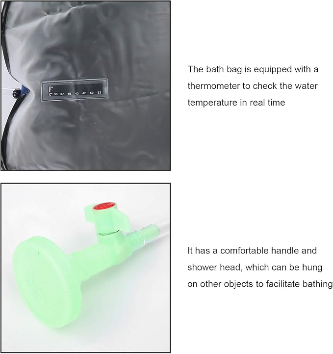 Outdoor 20L Solar Power Shower Bag, Camping Portable Sun Heated Bath Bag - Image 7