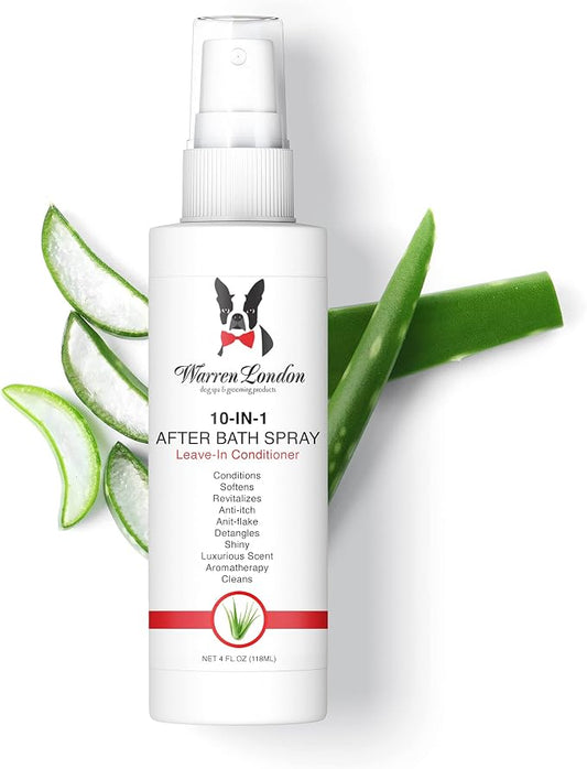 Warren London 10-in-1 After Bath Dog Spray | Leave-in Conditioner & Detangler by WarrenLondon