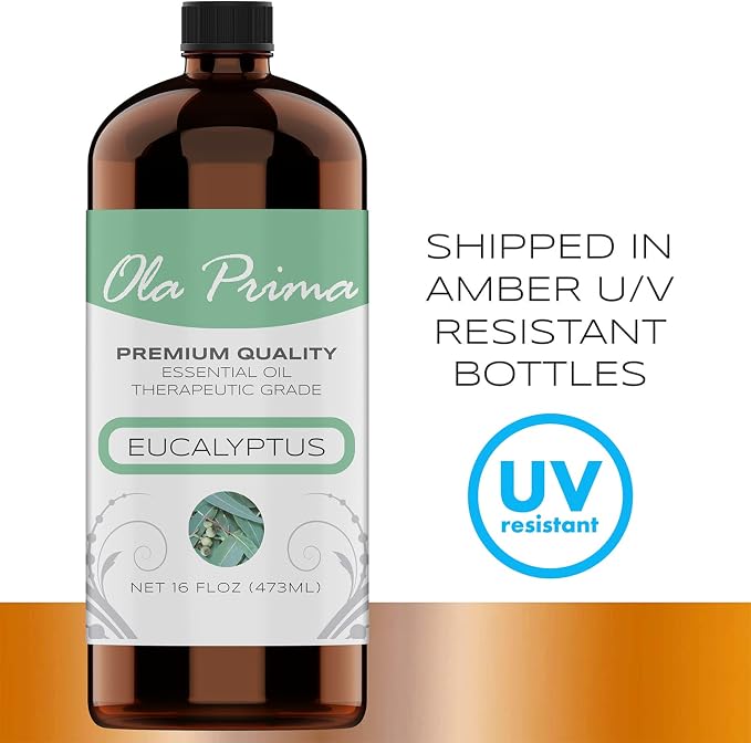 Ola Prima Eucalyptus Essential Oil 16oz Bulk – Therapeutic Grade - Image 6