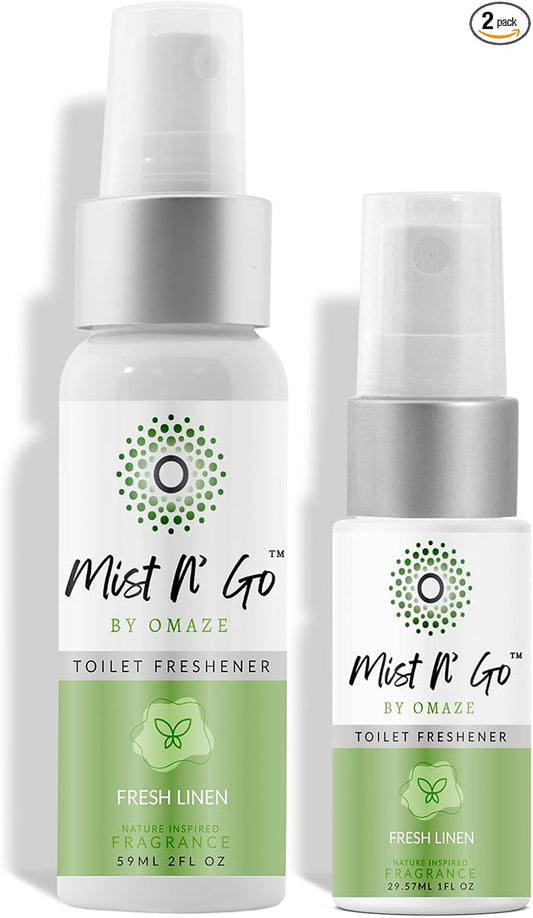 Mist N' Go Omaze Travel Toilet Spray Odor Eliminator by MISTNGO