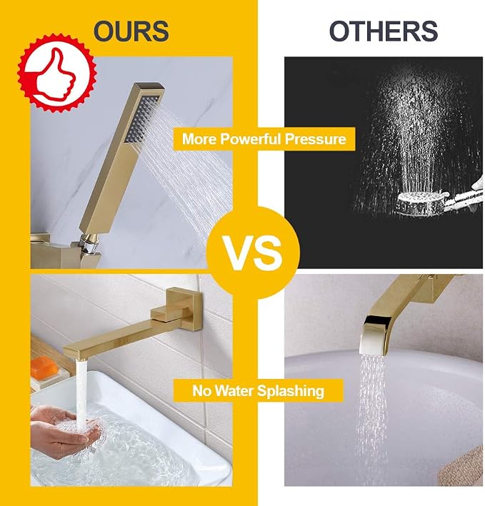 Wall Mounted Bathtub Faucet - Image 4