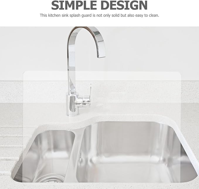 Acrylic Splash Guard for Kitchen Sink, Freestanding Splash Panel Barrier Behind - Image 8